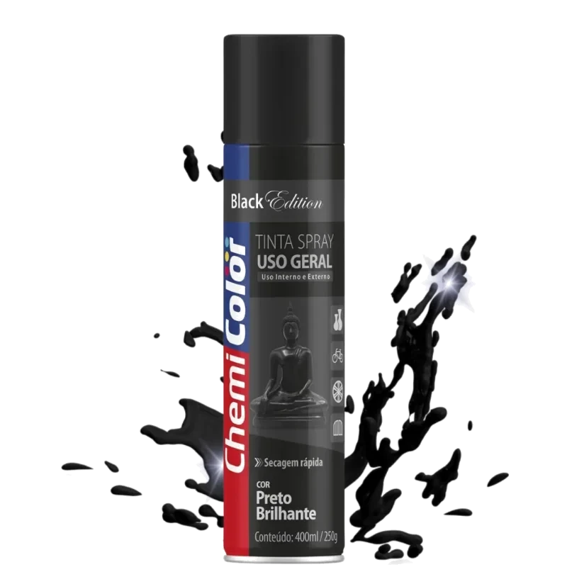 TINTA CHEMICOLOR 400ML U.G PRETO BRILHANTE - CHEMIC