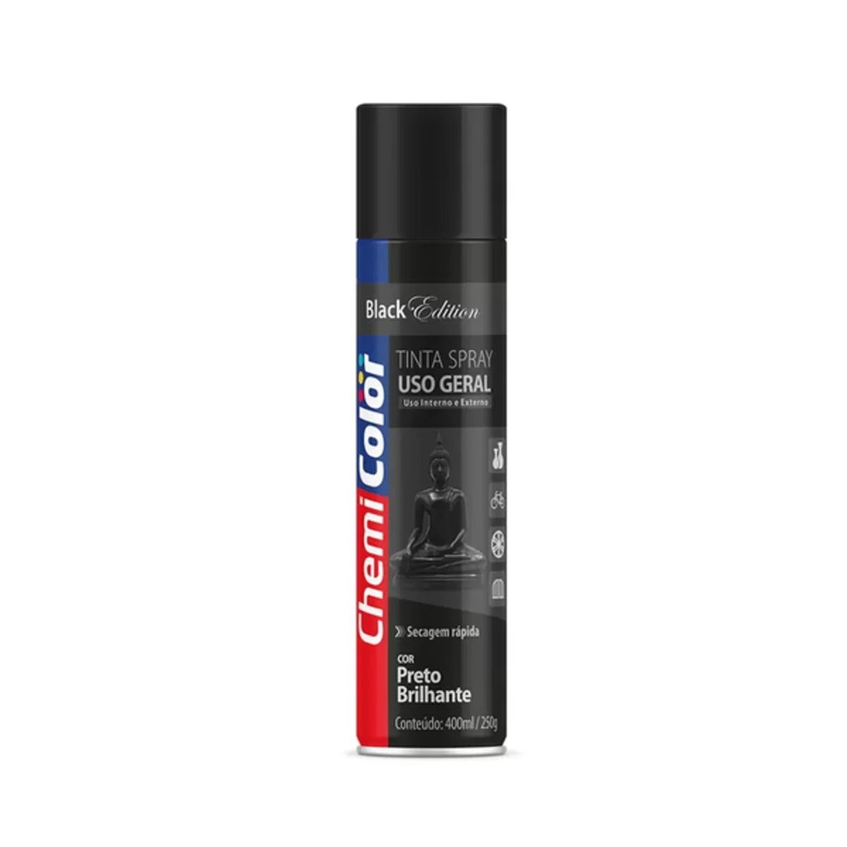 TINTA CHEMICOLOR 400ML U.G PRETO BRILHANTE - CHEMIC