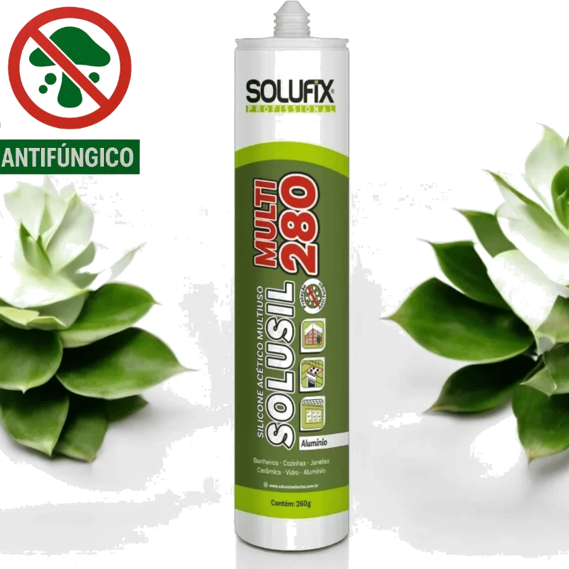 SILICONE SOLUSIL MULT.ACETICO INCOLOR 260GR-SOLUFI