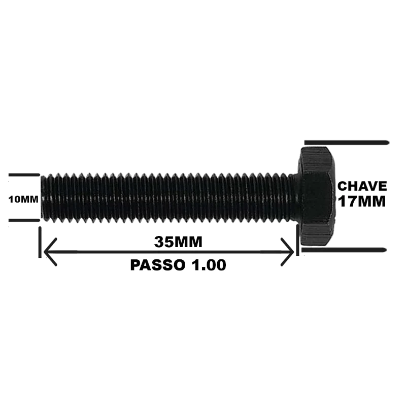 PARAFUSO SEXTAVADO ACO 8.8-1,25MB 10 X 35 RI C/1 - REX