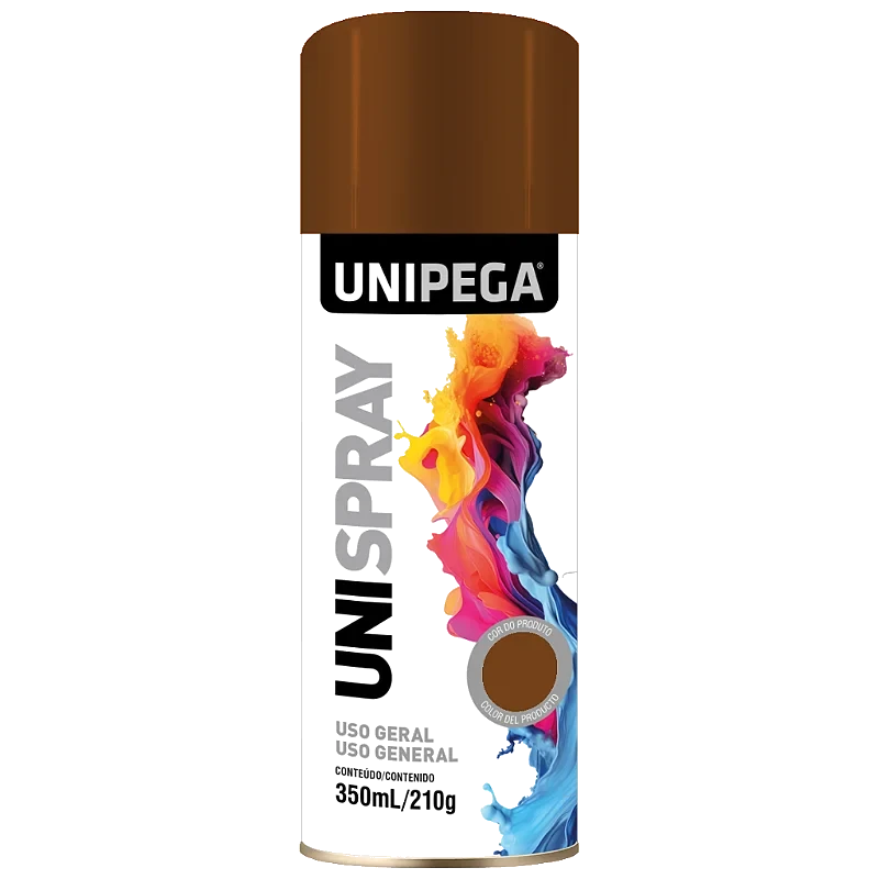 UNIPEGA TINTA SPRAY USO GERAL MARRON 350ML/210G U