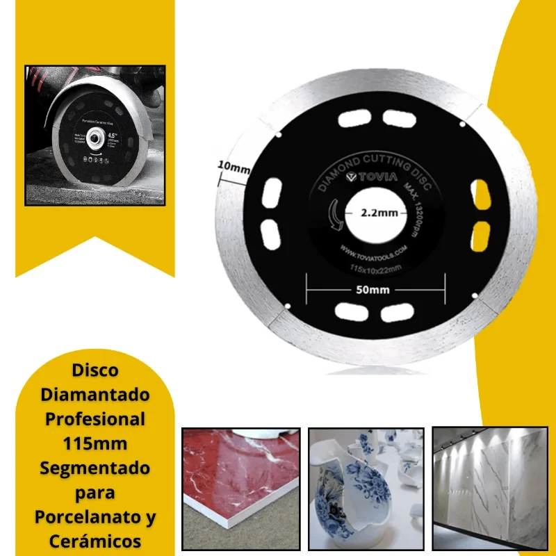 CORTAG-DISCO DIAMANTADO.PORCELANATO DUO 4" 115MM