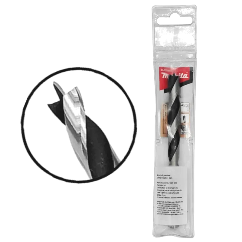 BROCA ACO CARBONO 3PONTA MAKITA 07MM