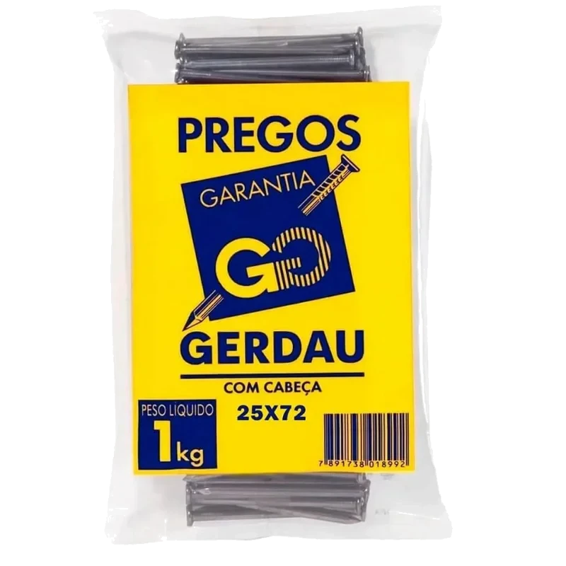 PREGO C/CABECA 10 X 10 POLIDO GERDAU