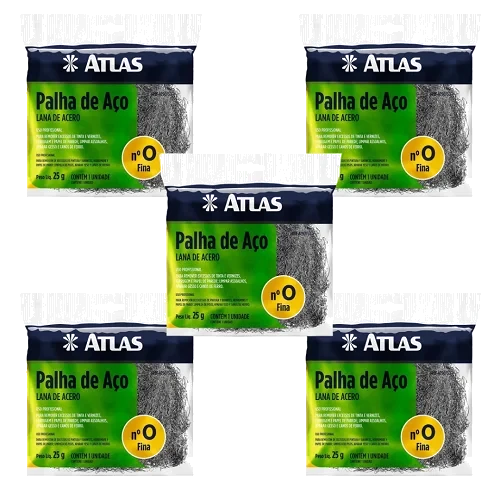 PALHA DE ACO Nº0 - ATLAS C/20 FINA