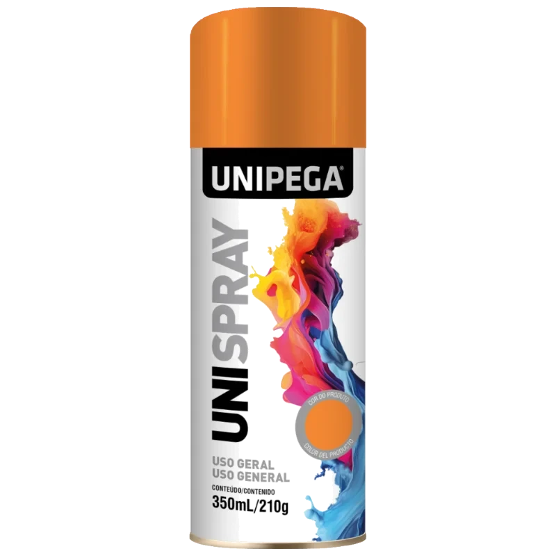 UNIPEGA TINTA SPRAY USO GERAL LARANJA 350ML/210G U