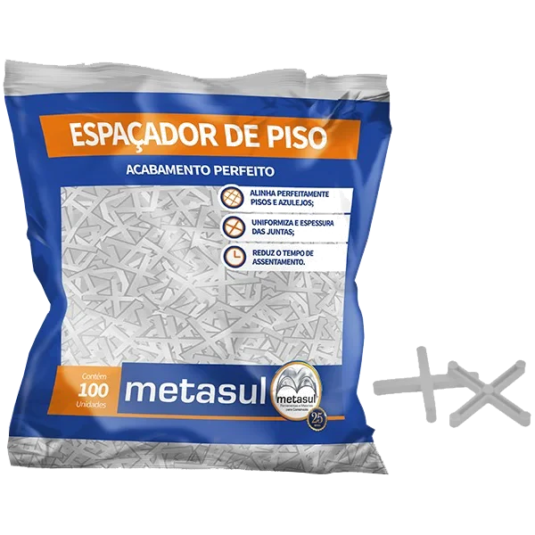 ESPACADOR PISO 2MM C/100 METASUL