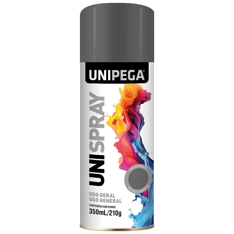 UNIPEGA TINTA SPRAY USO GERAL GRAFITE 350ML/210G UN