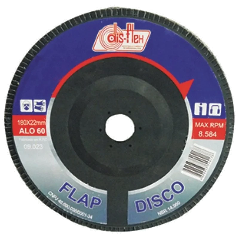 DISCO FLAP CONE 180X22MM ALO-050 - DISFLEX - 9015