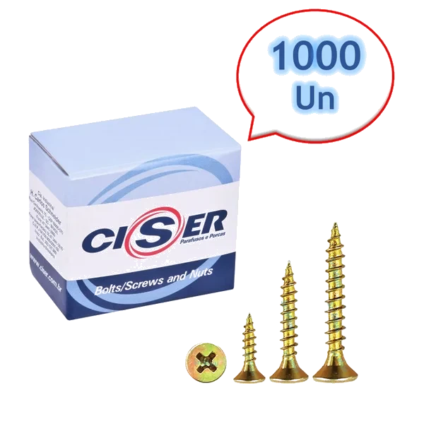 PARAFUSO CHIPBOARD CHATA 4.0 X 14 C/10-CISER