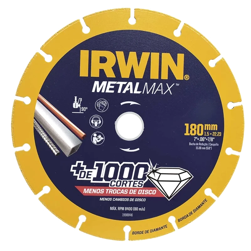 IRWIN-DISCO DIAMANTADO METALMAX AG 4.5" X 7/8"