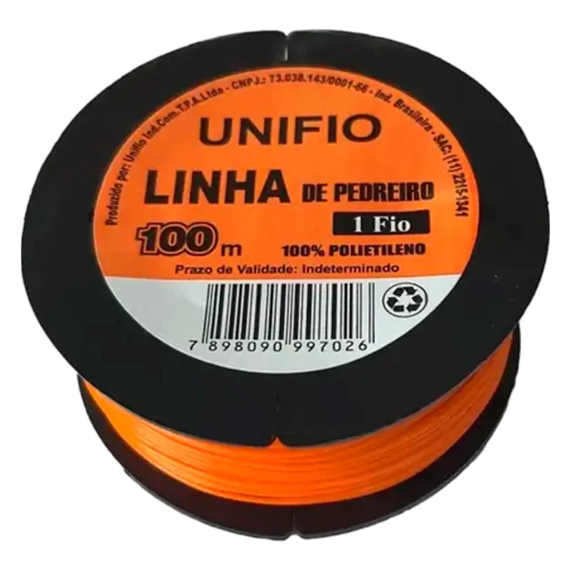 LINHA PEDREIRO LISA UNIFIO 1 FIO -100 METROS
