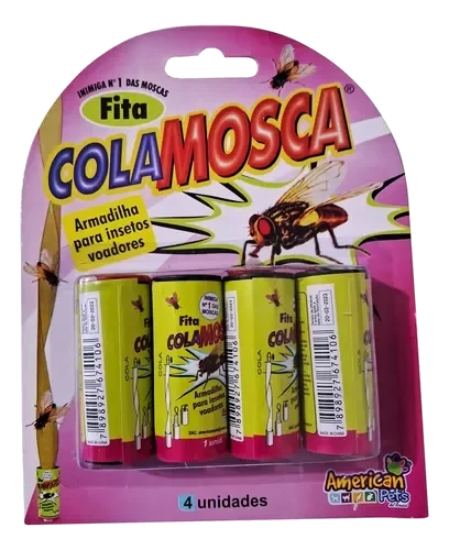 FITA COLA MOSCA BLISTER C/4