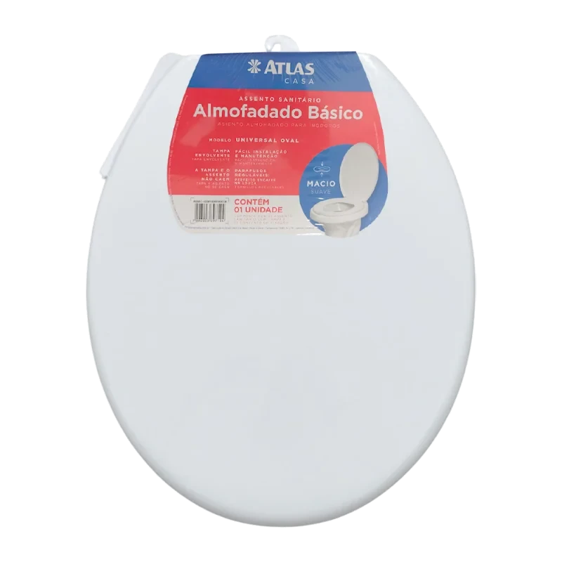 ASSENTO SANITARIO ALMOFADADO BASICO BRANCO- ATLA