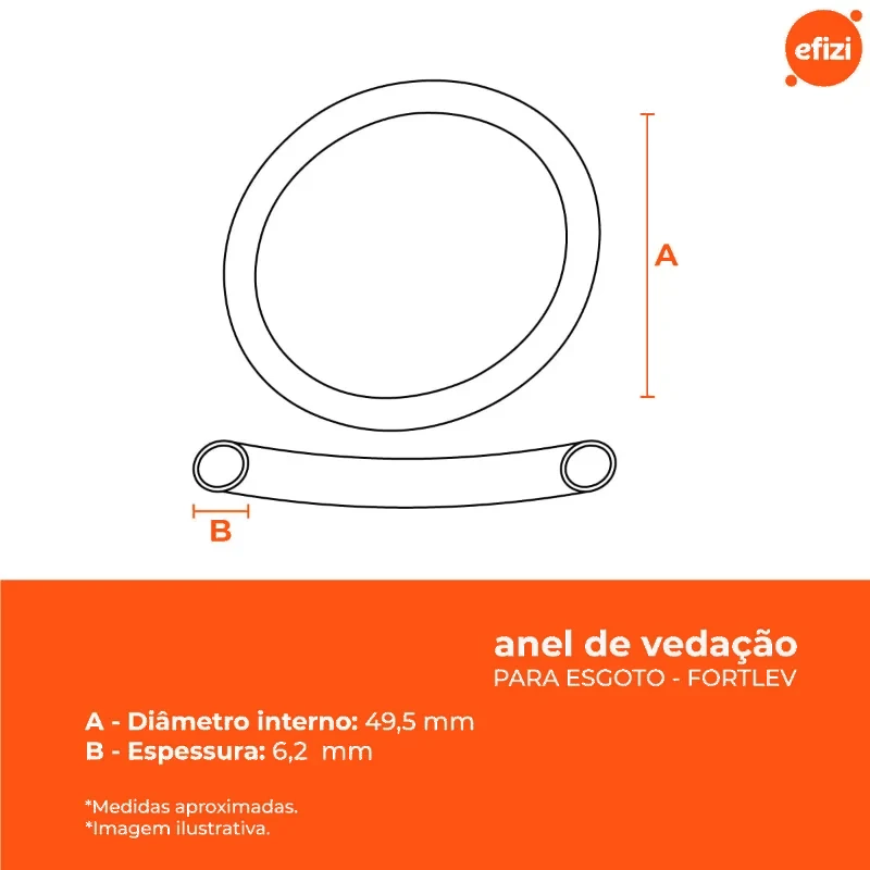 KRONA-671/-ANEL DE VEDACAO P/ ESGOTO DN 50 C/50