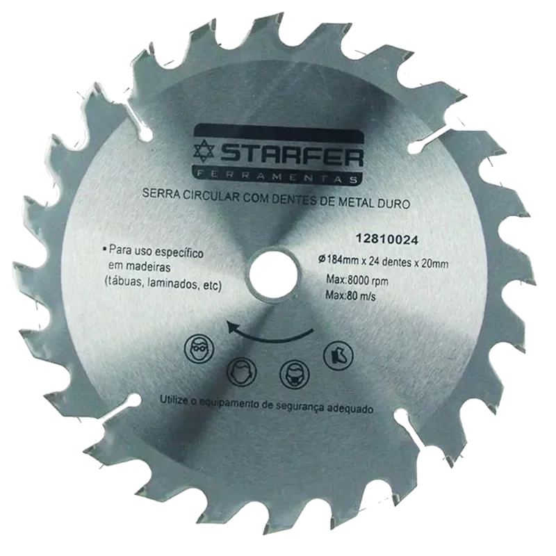 SERRA CIRCULAR DE WIDEA UZZY  7" 180MMX20 24 DENTES