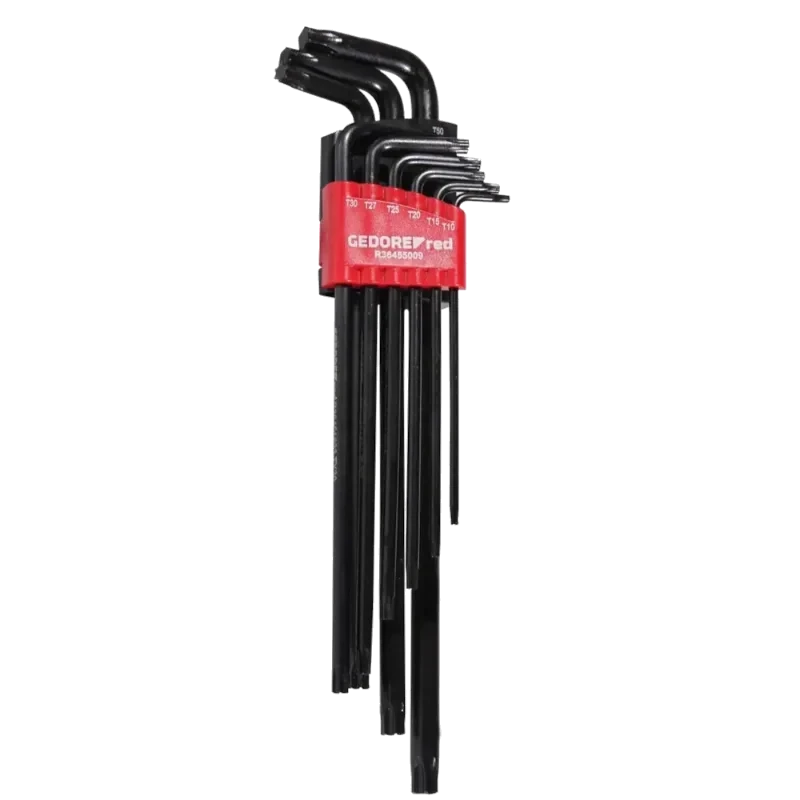 JOGO DE CHAVE TORX CURTA 9PC T10 A T50 GEDORE RED