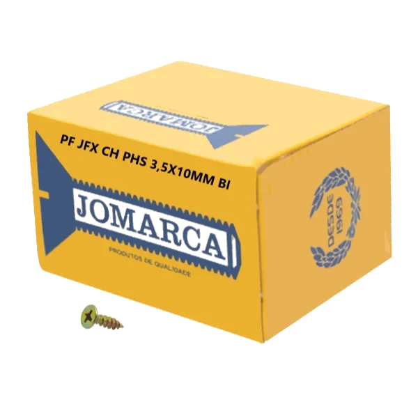 PARAFUSO CHIPBOARD CHATA 3.5 X 12 C/10 JOMARCA