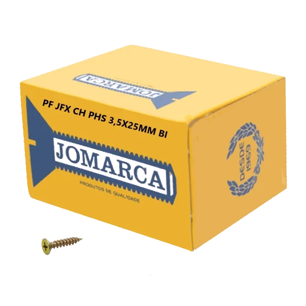 PARAFUSO CHIPBOARD CHATA 3.5 X 25 C/5 JOMARCA