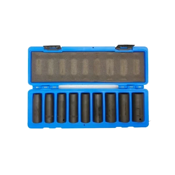 JOGO DE SOQUETE DE IMPACTO 1/2" 12-23MM LONGO 8PC