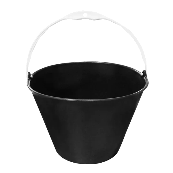 BALDE P/CONCRETO 12 LITROS PRETO ALCA PLASTICA ZUM