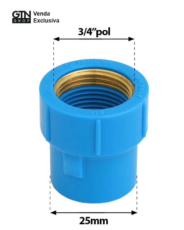 KRONA-505/-TE AZUL C/BUCHA LATAO 25MM X 3/4 C/20