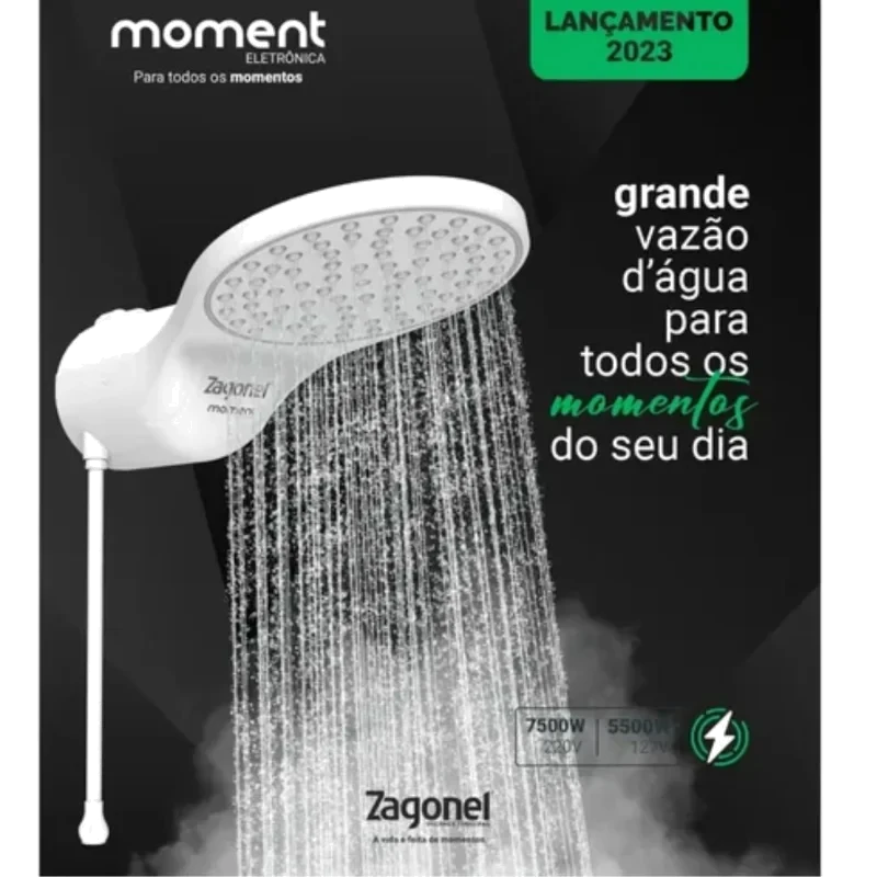 ZAGONEL-DUCHA MOMENT ELETRONICA 7500W 220V BRAN