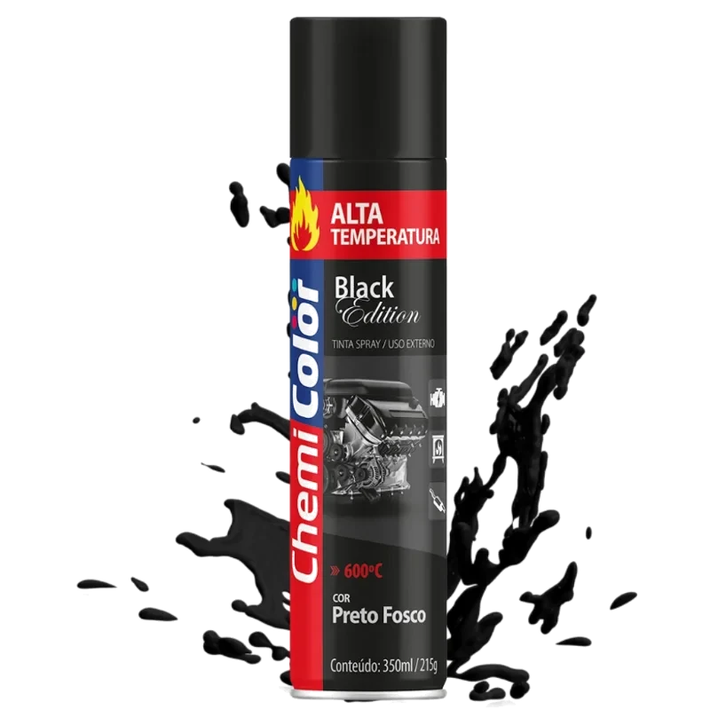 TINTA CHEMICOLOR 350ML A.TEMP.PRETO FOSCO - CHEMIC