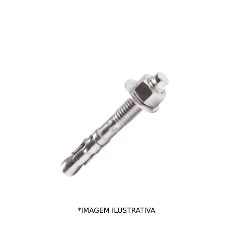 CHUMBADOR PBA C/PORCA E ARRUELA-E 5/8 X 5  ZB C/20 -
