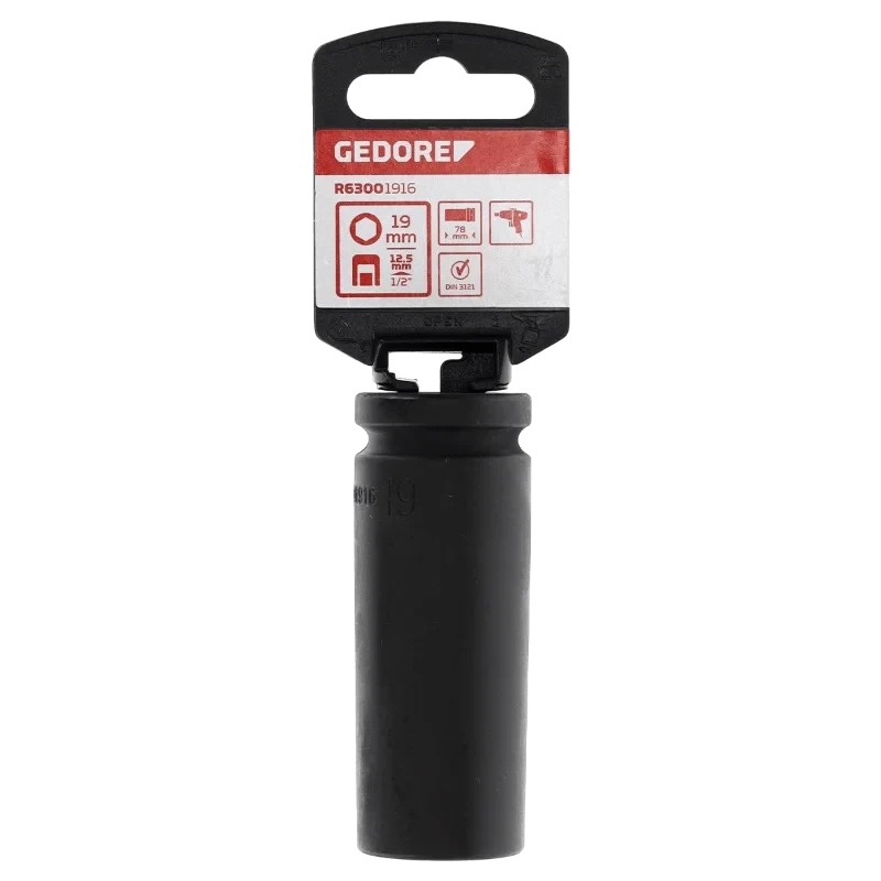 SOQUETE SEXTAVADO DE IMPACTO 1/2" -30MM GEDORE RE