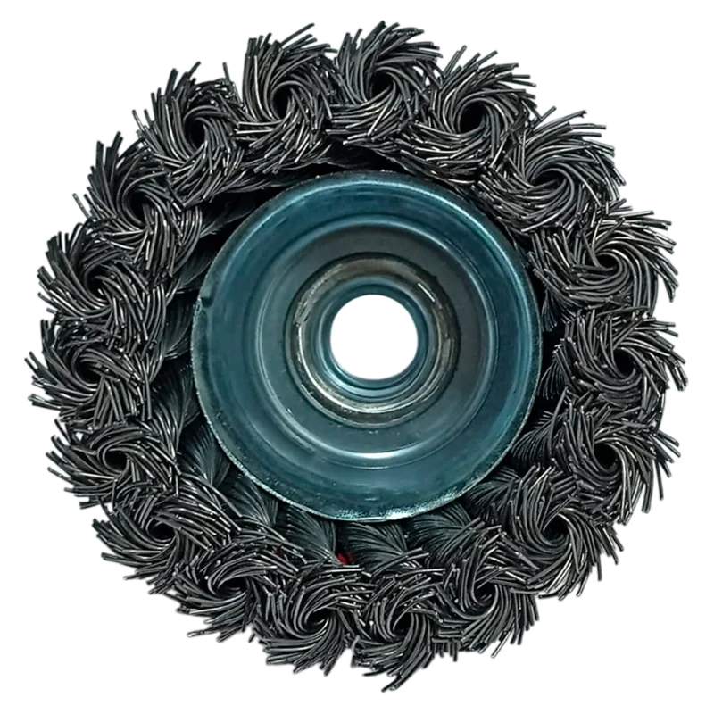 ESCOVA DE ACO COPO DISFLEX 080MM X M14 TRANCADA -
