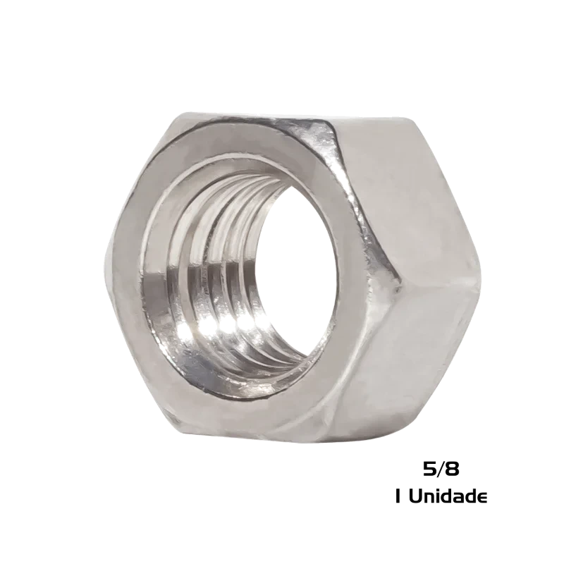 PORCA SEXTAVADA UNC-H 5/8 - PASSO 11 - CHV 15/16 C/1 R