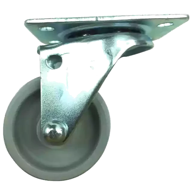 RODIZIO RDCAR.CINZA PLACA GIRATORIA  4" - GERAL