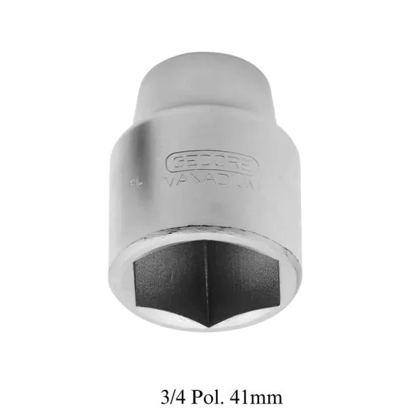 GEDORE-SOQUETE SEXTAVADO 41MM ENCAIXE 3/4"