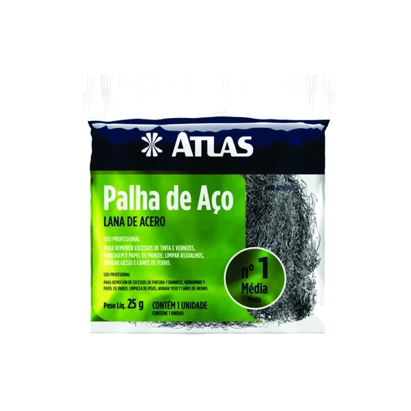 PALHA DE ACO Nº1 - ATLAS C/20 MEDIA