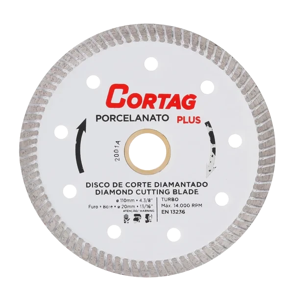 CORTAG-DISCO DIAMANTADO.PORCELANATO 4" 110MM
