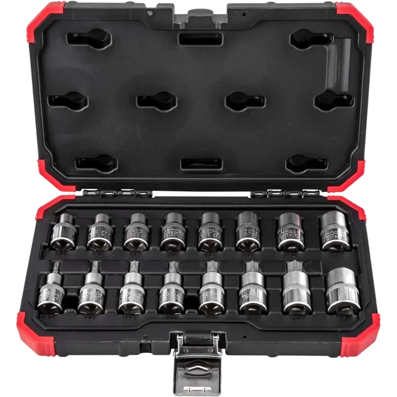 JOGO DE SOQUETE TORX  1/2 FEMEA 7PC GEDORE RED E1