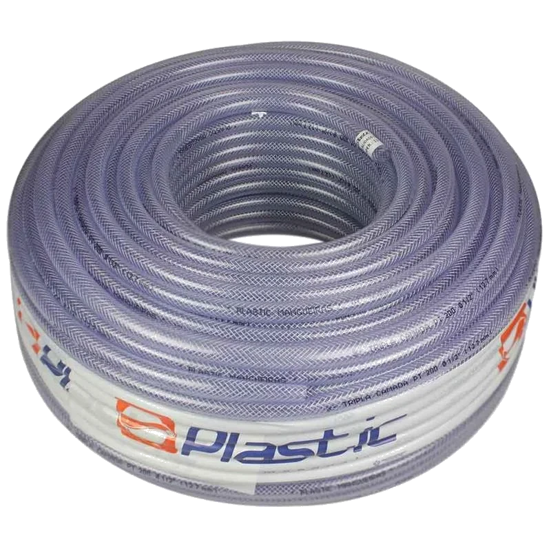 MANGUEIRA PLASTIC PT250 TR CRISTAL-C 1/2" C/50 METRO