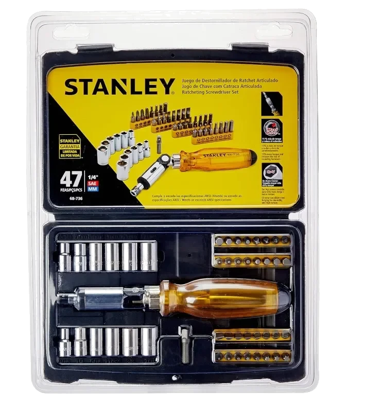 STANLEY-JOGO DE CHAVE C/CATRACA 47PC - 68-736