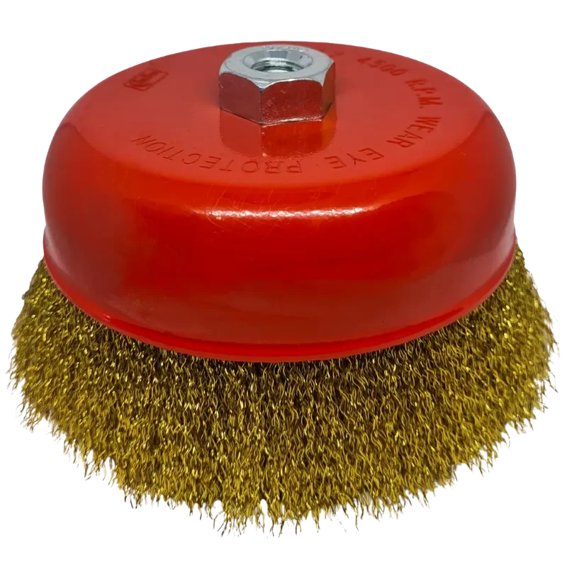 ESCOVA DE ACO COPO DISFLEX C/HASTE 075MM X 06MM TR