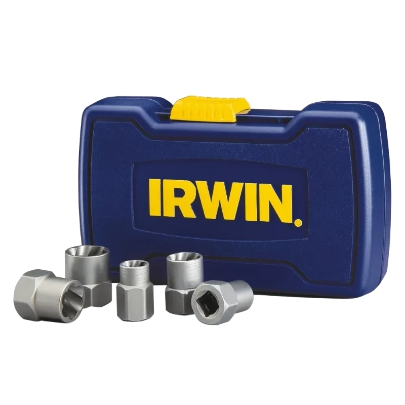 IRWIN-CONJUNTO EXTRATOR PARAFUSO E PORCA C/5PC