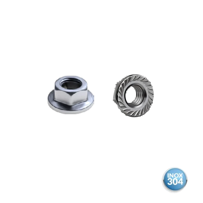 PORCA SEXTAVADA FLANGEADA MA 10MM CHV 15 ZB C/5 RE