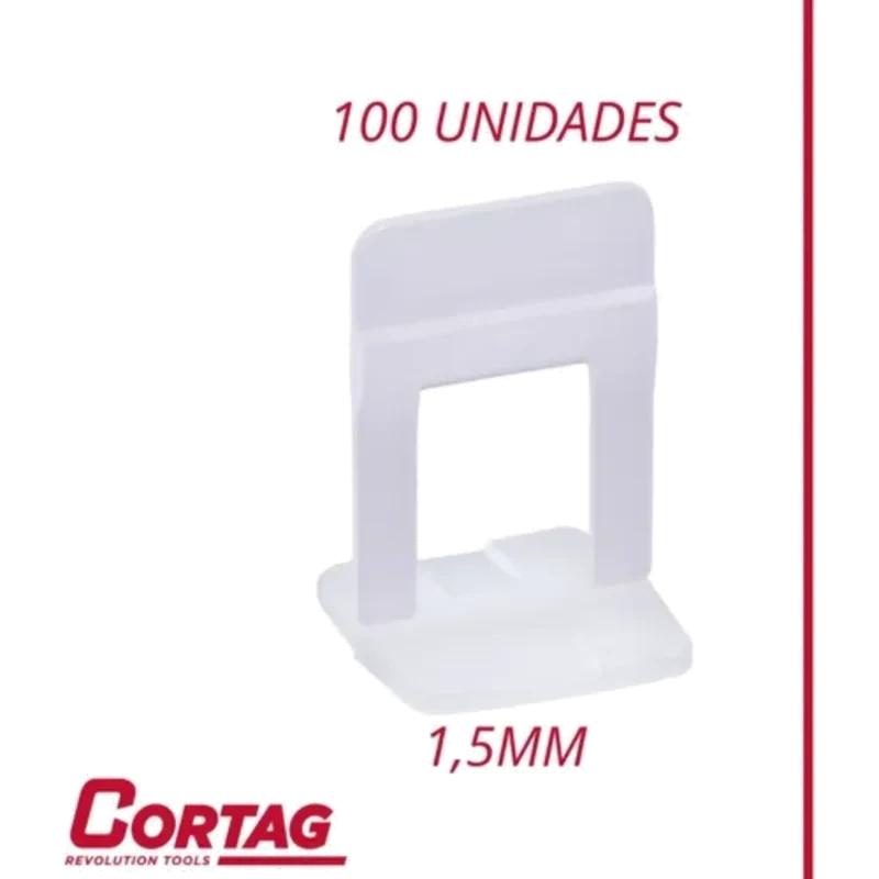 CORTAG-ESPACADOR NIVELADOR SLIM 1,5MM C/100 CX C/1