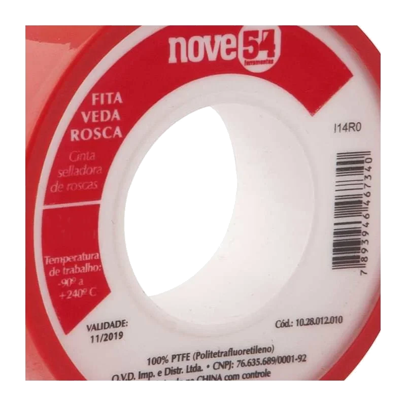 FITA VEDA ROSCA 12MM X 10M DIS-FLEX C/100
