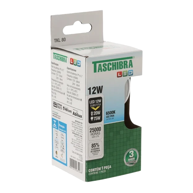 BLUMENAU-LAMPADA LED A60 E27-12W 1050Lm 127/220V 6.