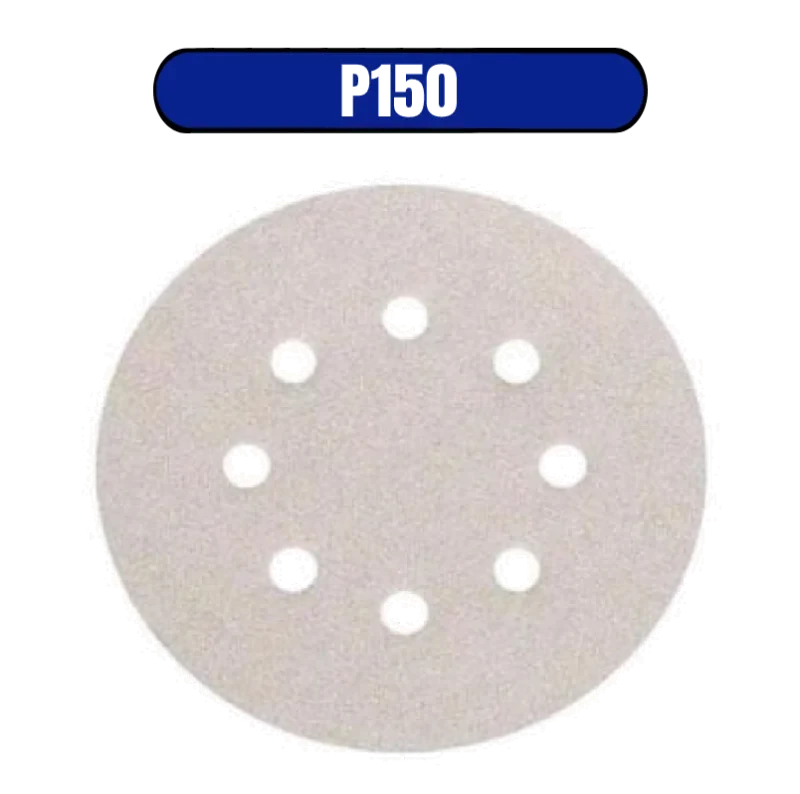 DISCO DE LIXA PLUMA BRANCO 125MM 150-DIS-FLEX - 0800