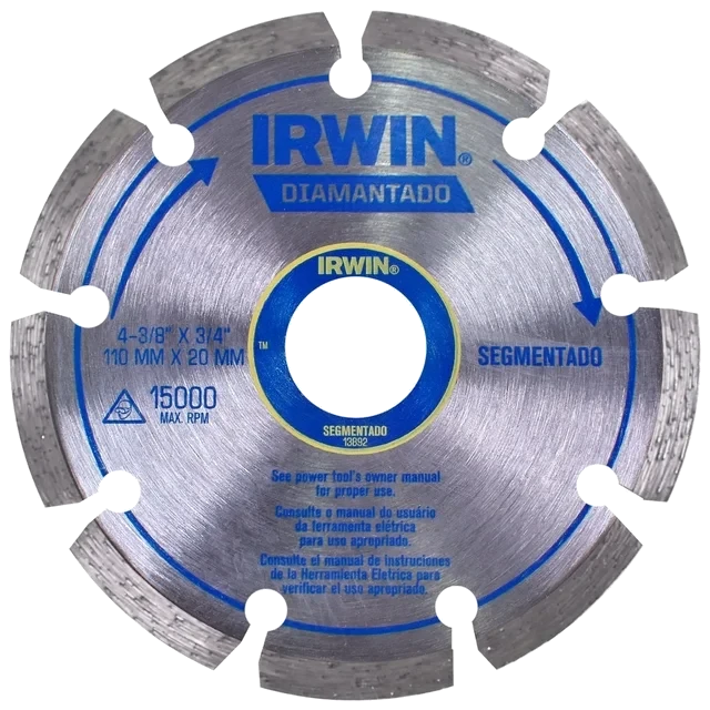 IRWIN-DISCO DIAMANTADO IW13892 SEGMENTADO 110MM X