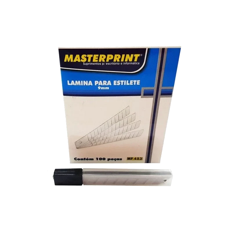 LAMINA P/ESTILETE 09MM X 0,37 C/10