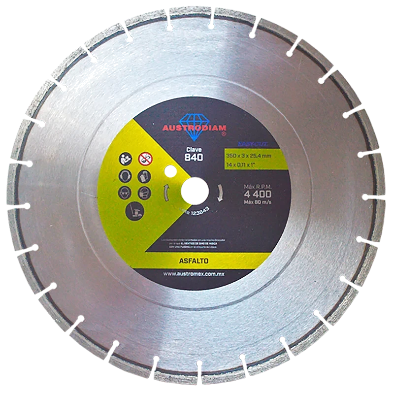 CARBOGRAFITE-DISCO 350X8X25,40MM ASFALTO/CONCRET