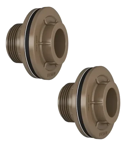 VICAP-FLANGE PARA CAIXA DE AGUA 40MM MARROM - GER